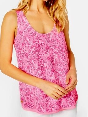 Lilly Pulitzer Florin Scoop Neck Reversible Tank Top Size Medium